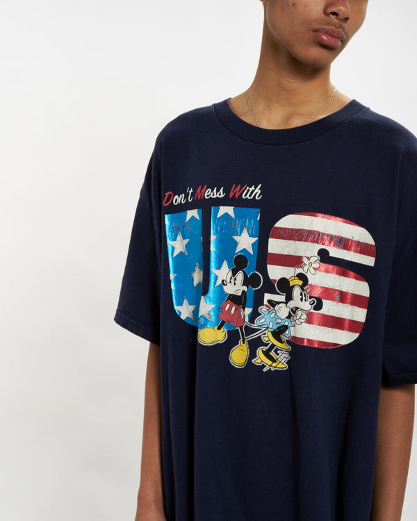 90s Disney Mickey Mouse USA Tee  <br>L