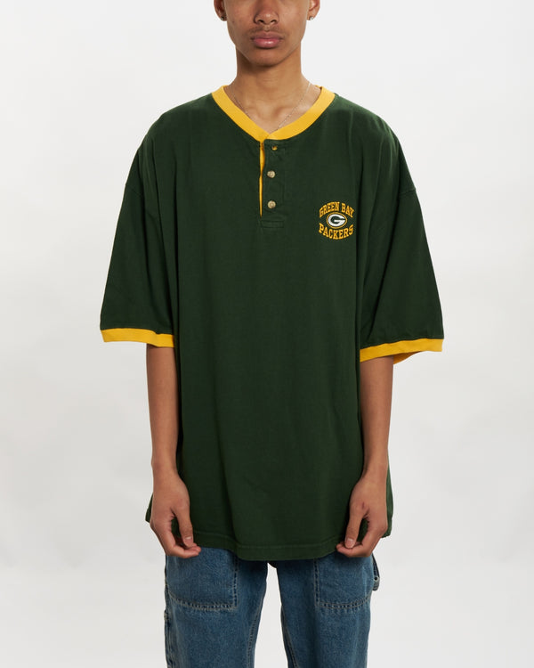 1999 Green Bay Packers Henley Tee  <br>L