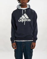 90s Adidas Hooded Sweatshirt <br>L