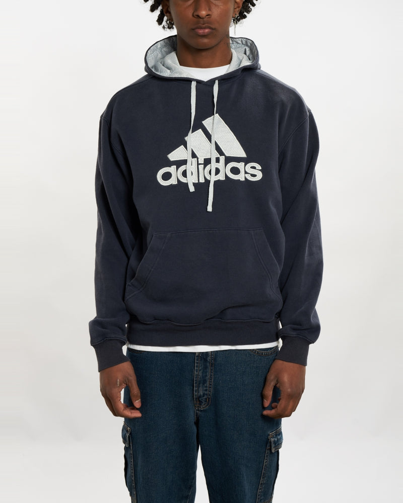 90s Adidas Hooded Sweatshirt <br>L