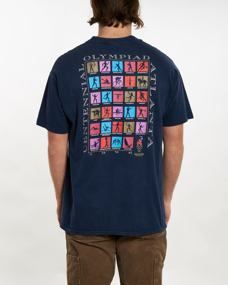 Vintage 1996 Atlanta Olympics Tee <br>XL , The Real Deal , newtown, sydney, australia, thrift store, opshop, preloved, secondhand, sustainable, retro, antique, 70s, 80s, 90s, 2000s, 00s, fashion, clothing, streetwear, trendy, garment, style, boutique, store, shop, archive, sale, cheap, best, top