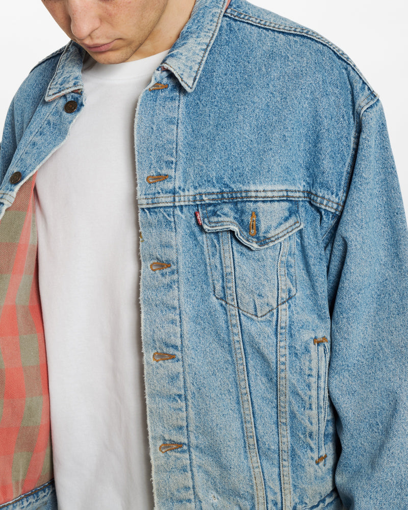 Vintage 90s Levi's Blanket Lined Denim Jacket <br>XL , The Real Deal , newtown, sydney, australia, thrift store, opshop, preloved, secondhand, sustainable, retro, antique, 70s, 80s, 90s, 2000s, 00s, fashion, clothing, streetwear, trendy, garment, style, boutique, store, shop, archive, sale, cheap, best, top