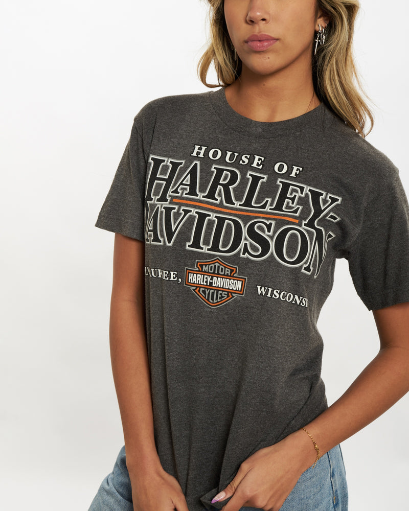 Vintage Harley Davidson Tee <br>XS , The Real Deal , newtown, sydney, australia, thrift store, opshop, preloved, secondhand, sustainable, retro, antique, 70s, 80s, 90s, 2000s, 00s, fashion, clothing, streetwear, trendy, garment, style, boutique, store, shop, archive, sale, cheap, best, top