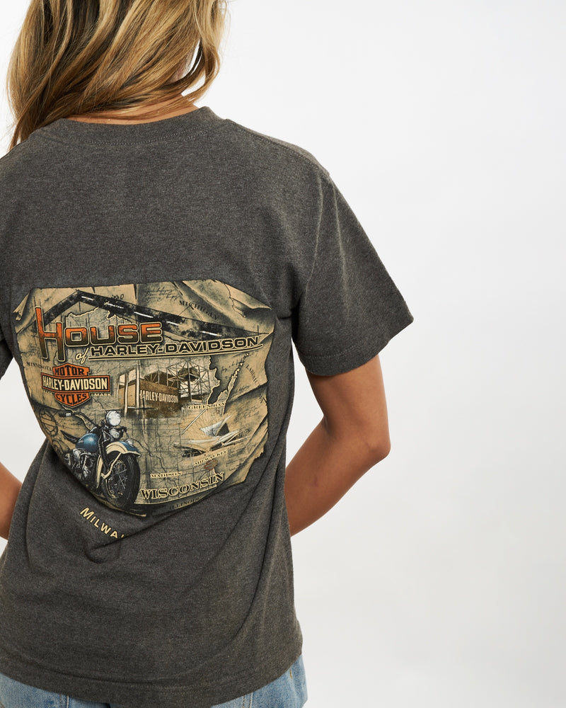 Vintage Harley Davidson Tee <br>XS , The Real Deal , newtown, sydney, australia, thrift store, opshop, preloved, secondhand, sustainable, retro, antique, 70s, 80s, 90s, 2000s, 00s, fashion, clothing, streetwear, trendy, garment, style, boutique, store, shop, archive, sale, cheap, best, top