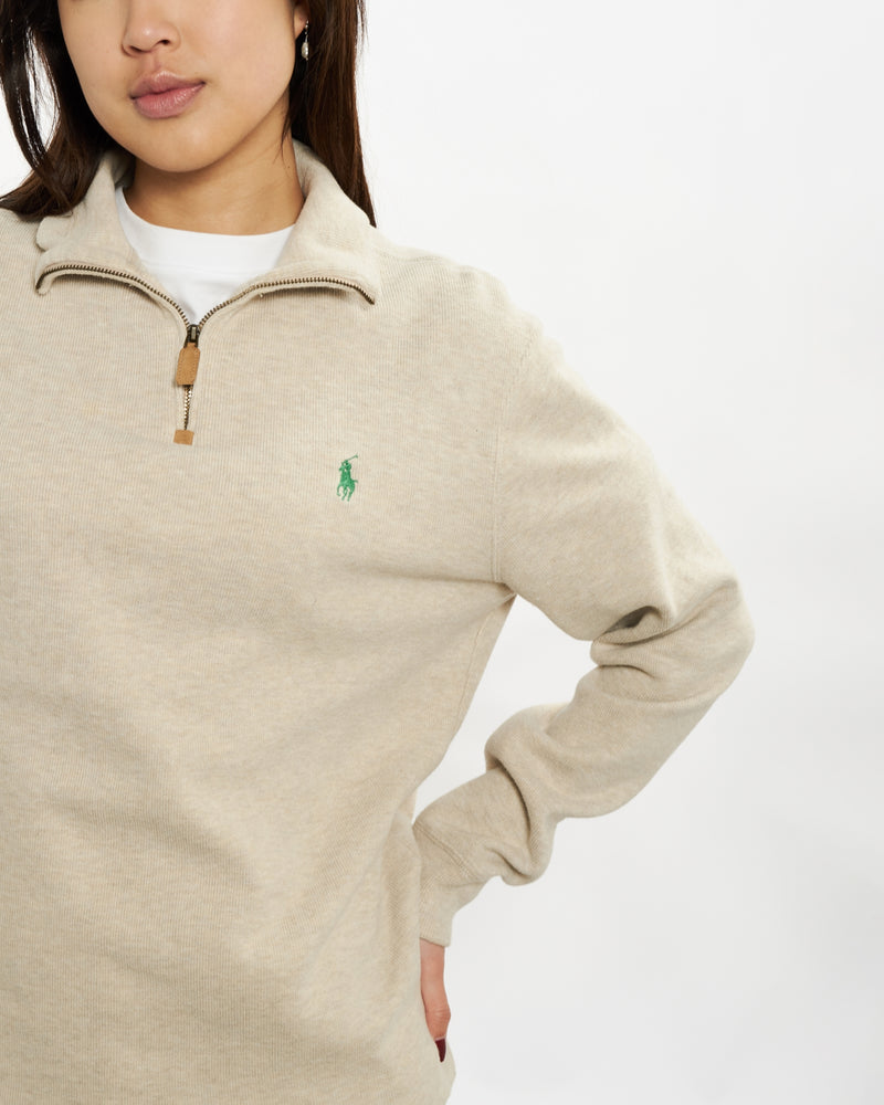 Vintage Polo Ralph Lauren Quarter Zip Sweater <br>S , The Real Deal , newtown, sydney, australia, thrift store, opshop, preloved, secondhand, sustainable, retro, antique, 70s, 80s, 90s, 2000s, 00s, fashion, clothing, streetwear, trendy, garment, style, boutique, store, shop, archive, sale, cheap, best, top