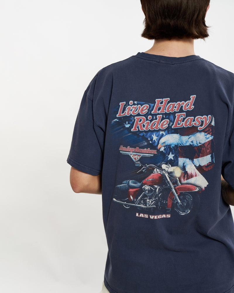 Vintage Harley Davidson Tee <br>M , The Real Deal , newtown, sydney, australia, thrift store, opshop, preloved, secondhand, sustainable, retro, antique, 70s, 80s, 90s, 2000s, 00s, fashion, clothing, streetwear, trendy, garment, style, boutique, store, shop, archive, sale, cheap, best, top