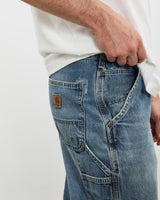 Vintage Carhartt Denim Carpenter Pants <br>32" , The Real Deal , newtown, sydney, australia, thrift store, opshop, preloved, secondhand, sustainable, retro, antique, 70s, 80s, 90s, 2000s, 00s, fashion, clothing, streetwear, trendy, garment, style, boutique, store, shop, archive, sale, cheap, best, top