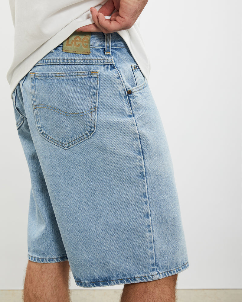 Vintage Lee Denim Shorts <br>32" , The Real Deal , newtown, sydney, australia, thrift store, opshop, preloved, secondhand, sustainable, retro, antique, 70s, 80s, 90s, 2000s, 00s, fashion, clothing, streetwear, trendy, garment, style, boutique, store, shop, archive, sale, cheap, best, top