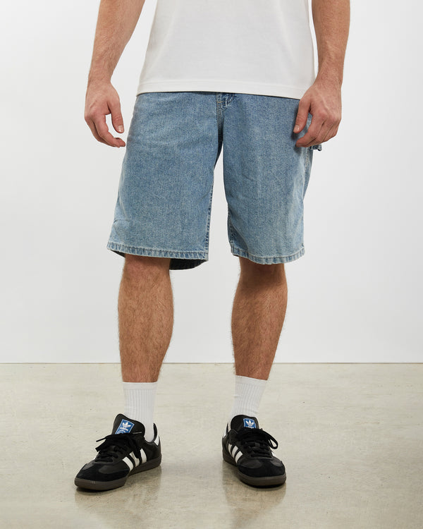 Vintage Lee Denim Carpenter Shorts <br>32" , The Real Deal , newtown, sydney, australia, thrift store, opshop, preloved, secondhand, sustainable, retro, antique, 70s, 80s, 90s, 2000s, 00s, fashion, clothing, streetwear, trendy, garment, style, boutique, store, shop, archive, sale, cheap, best, top