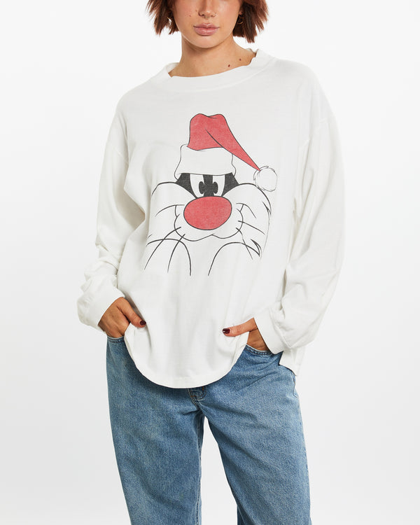 1991 Sylvester The Cat Long Sleeve Tee <br>M