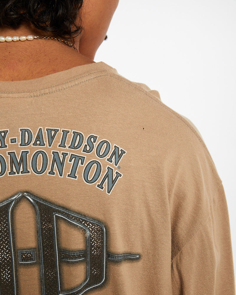 Vintage Harley Davidson Long Sleeve Tee <br>L , The Real Deal , newtown, sydney, australia, thrift store, opshop, preloved, secondhand, sustainable, retro, antique, 70s, 80s, 90s, 2000s, 00s, fashion, clothing, streetwear, trendy, garment, style, boutique, store, shop, archive, sale, cheap, best, top