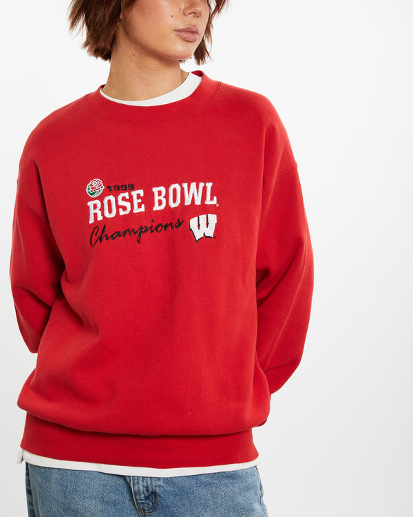 90s NCAA Wisconsin Badgers Rose Bowl Sweatshirt <br>M