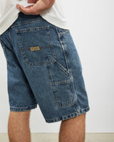 Vintage Wrangler Denim Carpenter Shorts <br>32" , The Real Deal , newtown, sydney, australia, thrift store, opshop, preloved, secondhand, sustainable, retro, antique, 70s, 80s, 90s, 2000s, 00s, fashion, clothing, streetwear, trendy, garment, style, boutique, store, shop, archive, sale, cheap, best, top