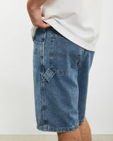 Vintage Wrangler Denim Carpenter Shorts <br>33" , The Real Deal , newtown, sydney, australia, thrift store, opshop, preloved, secondhand, sustainable, retro, antique, 70s, 80s, 90s, 2000s, 00s, fashion, clothing, streetwear, trendy, garment, style, boutique, store, shop, archive, sale, cheap, best, top