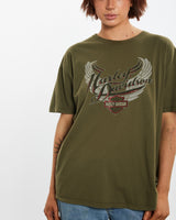 Vintage Harley Davidson Tee <br>M , The Real Deal , newtown, sydney, australia, thrift store, opshop, preloved, secondhand, sustainable, retro, antique, 70s, 80s, 90s, 2000s, 00s, fashion, clothing, streetwear, trendy, garment, style, boutique, store, shop, archive, sale, cheap, best, top