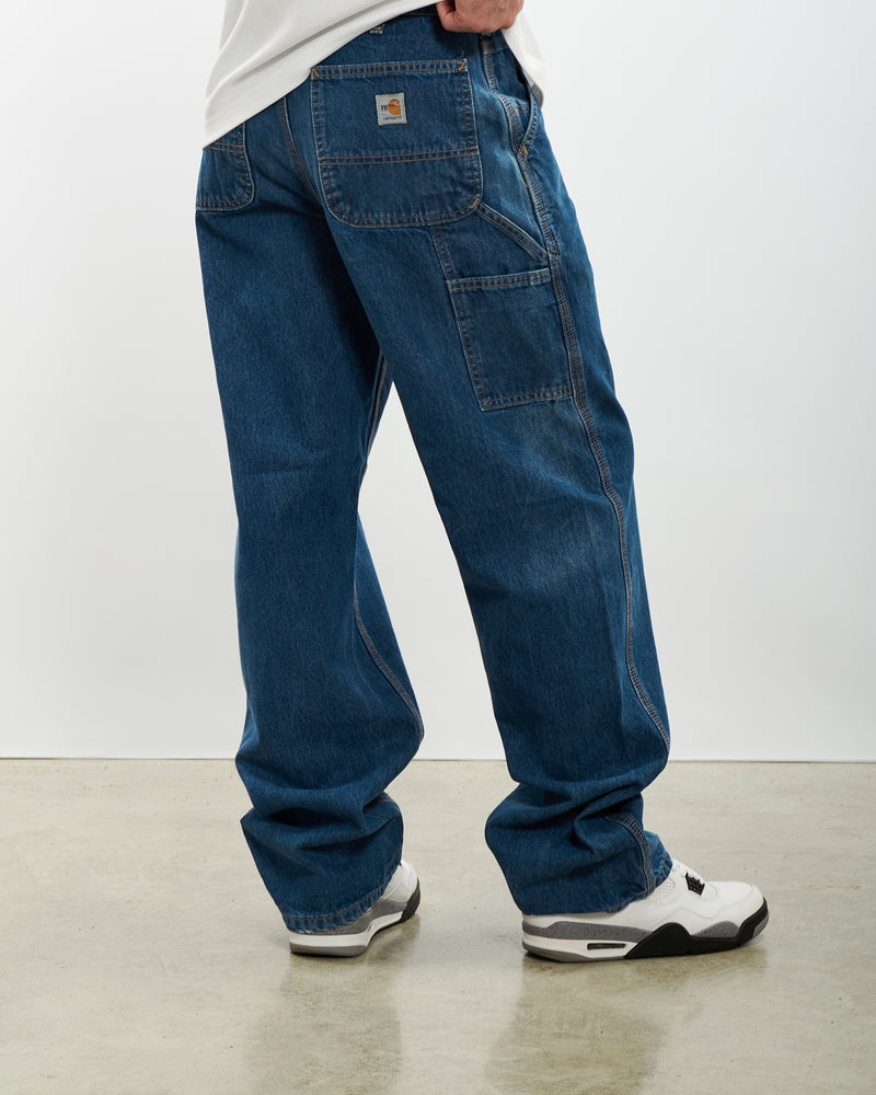Vintage Carhartt Denim Carpenter Pants <br>32" , The Real Deal , newtown, sydney, australia, thrift store, opshop, preloved, secondhand, sustainable, retro, antique, 70s, 80s, 90s, 2000s, 00s, fashion, clothing, streetwear, trendy, garment, style, boutique, store, shop, archive, sale, cheap, best, top