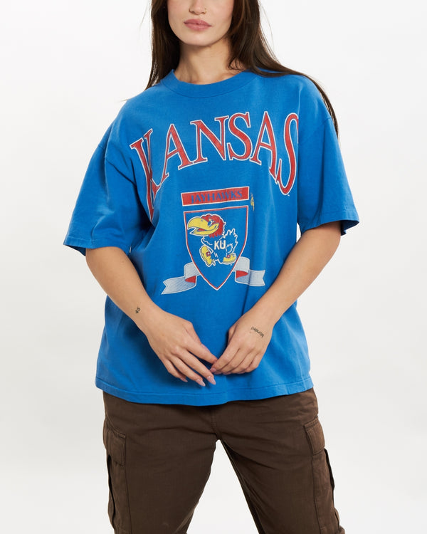 90s NCAA University of Kansas Jayhawks Tee <br>S
