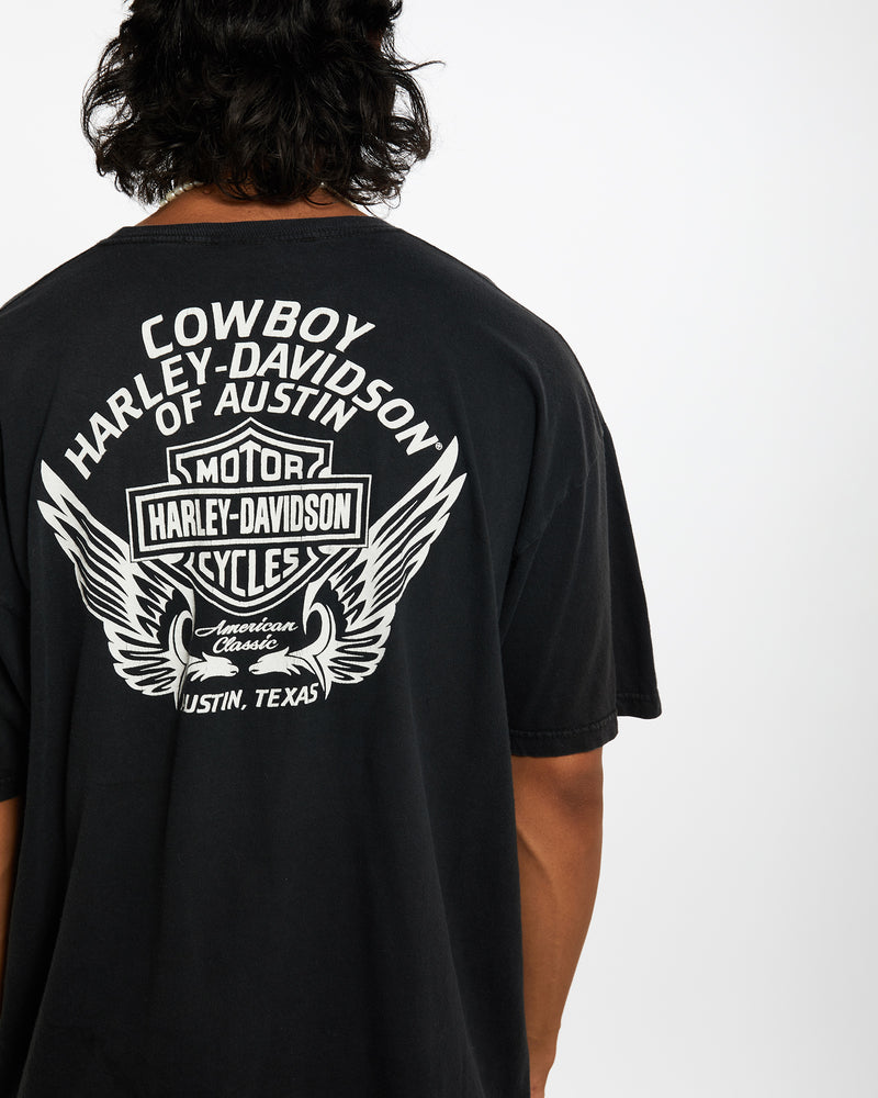 Vintage Harley Davidson Tee <br>XL , The Real Deal , newtown, sydney, australia, thrift store, opshop, preloved, secondhand, sustainable, retro, antique, 70s, 80s, 90s, 2000s, 00s, fashion, clothing, streetwear, trendy, garment, style, boutique, store, shop, archive, sale, cheap, best, top