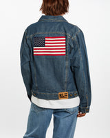 Vintage Polo Jeans Denim Jacket <br>M , The Real Deal , newtown, sydney, australia, thrift store, opshop, preloved, secondhand, sustainable, retro, antique, 70s, 80s, 90s, 2000s, 00s, fashion, clothing, streetwear, trendy, garment, style, boutique, store, shop, archive, sale, cheap, best, top