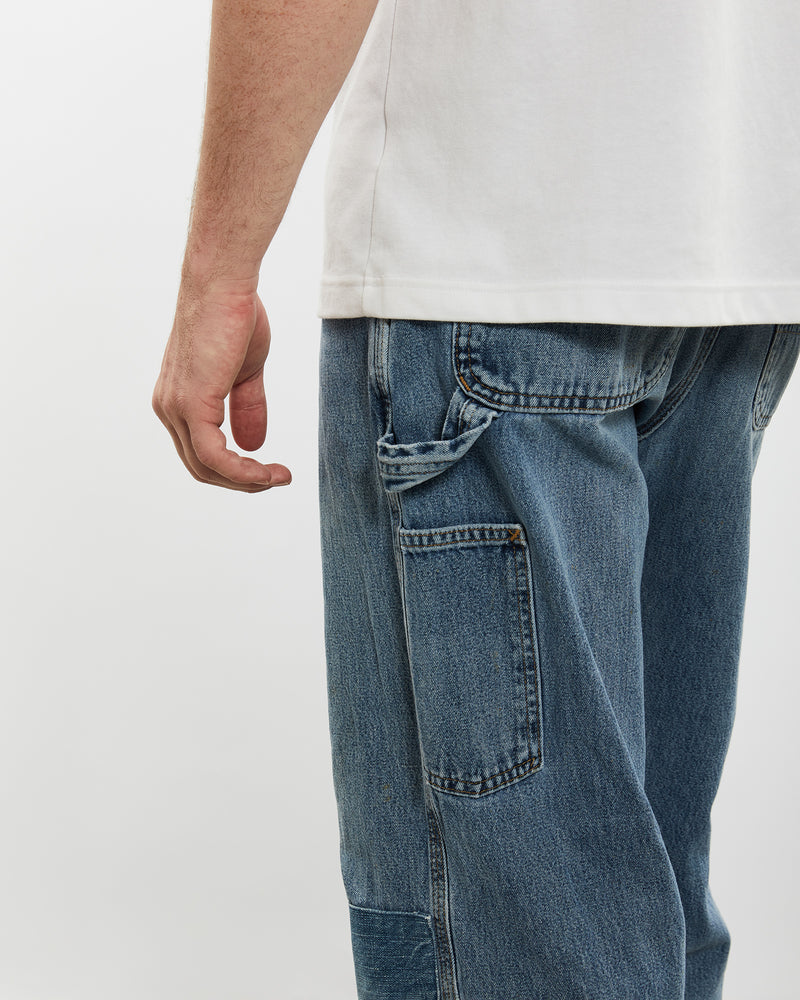 Vintage Carhartt Denim Carpenter Pants <br>32" , The Real Deal , newtown, sydney, australia, thrift store, opshop, preloved, secondhand, sustainable, retro, antique, 70s, 80s, 90s, 2000s, 00s, fashion, clothing, streetwear, trendy, garment, style, boutique, store, shop, archive, sale, cheap, best, top