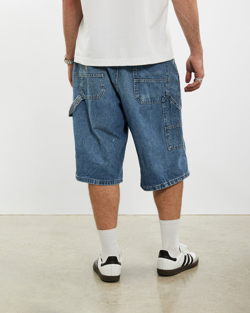 Vintage Lee Denim Carpenter Shorts <br>34" , The Real Deal , newtown, sydney, australia, thrift store, opshop, preloved, secondhand, sustainable, retro, antique, 70s, 80s, 90s, 2000s, 00s, fashion, clothing, streetwear, trendy, garment, style, boutique, store, shop, archive, sale, cheap, best, top