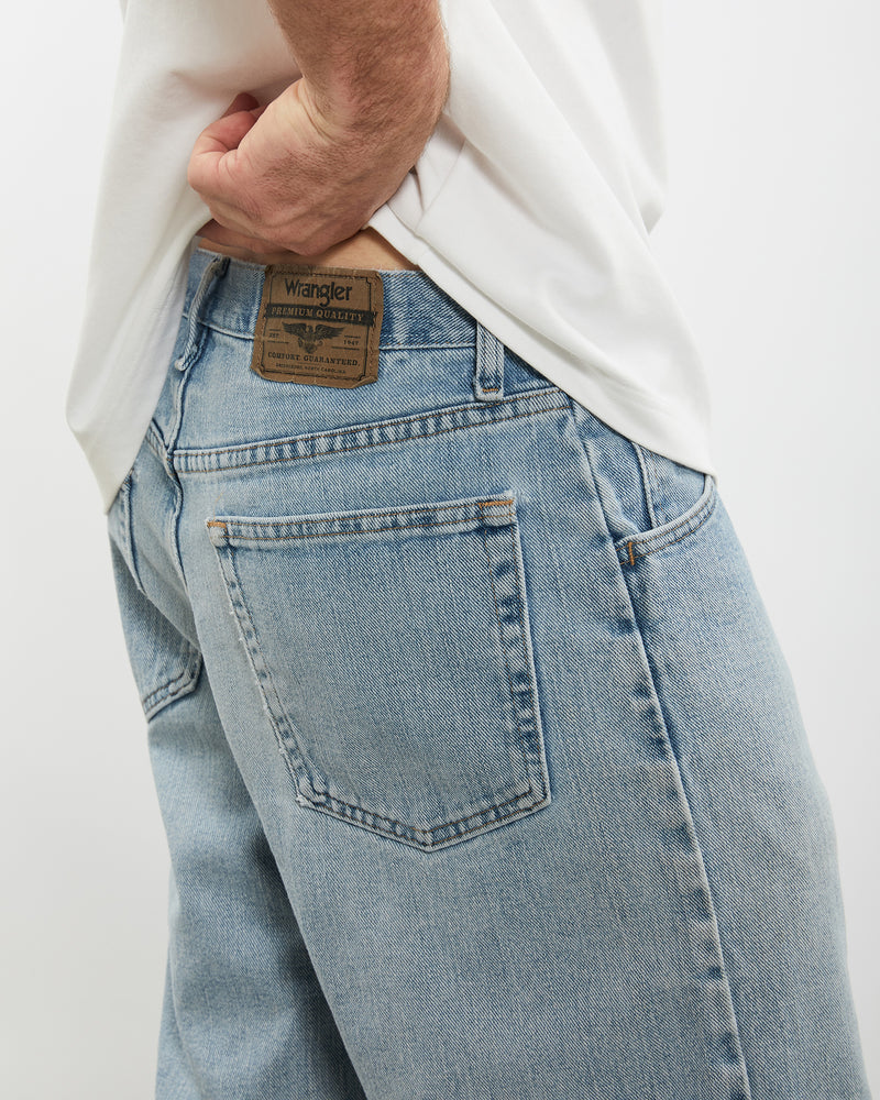 Vintage Wrangler Denim Shorts <br>32" , The Real Deal , newtown, sydney, australia, thrift store, opshop, preloved, secondhand, sustainable, retro, antique, 70s, 80s, 90s, 2000s, 00s, fashion, clothing, streetwear, trendy, garment, style, boutique, store, shop, archive, sale, cheap, best, top