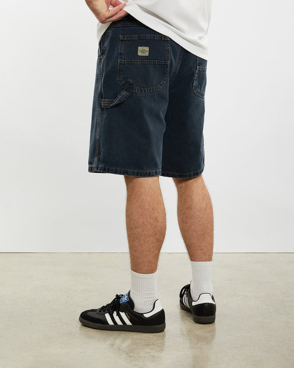 Vintage Lee Denim Carpenter Shorts <br>33" , The Real Deal , newtown, sydney, australia, thrift store, opshop, preloved, secondhand, sustainable, retro, antique, 70s, 80s, 90s, 2000s, 00s, fashion, clothing, streetwear, trendy, garment, style, boutique, store, shop, archive, sale, cheap, best, top
