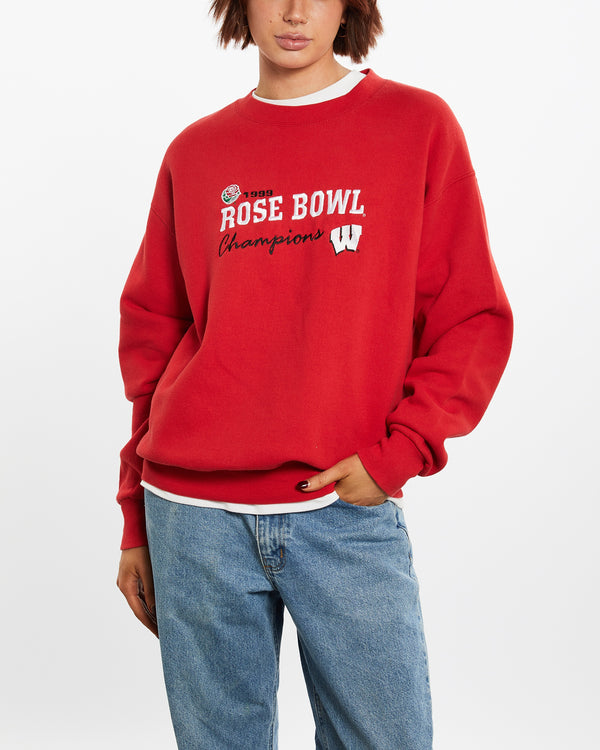 90s NCAA Wisconsin Badgers Rose Bowl Sweatshirt <br>M