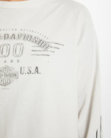 Vintage Harley Davidson Long Sleeve Tee <br>M , The Real Deal , newtown, sydney, australia, thrift store, opshop, preloved, secondhand, sustainable, retro, antique, 70s, 80s, 90s, 2000s, 00s, fashion, clothing, streetwear, trendy, garment, style, boutique, store, shop, archive, sale, cheap, best, top