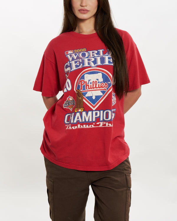 Vintage MLB Philadelphia Phillies Tee <br>S , The Real Deal , newtown, sydney, australia, thrift store, opshop, preloved, secondhand, sustainable, retro, antique, 70s, 80s, 90s, 2000s, 00s, fashion, clothing, streetwear, trendy, garment, style, boutique, store, shop, archive, sale, cheap, best, top