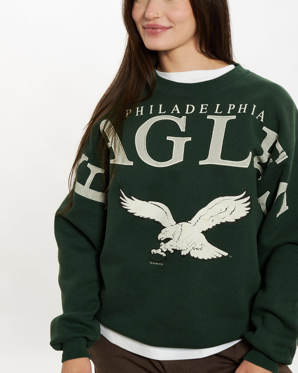 Vintage 1993 NFL Philadelphia Eagles Sweatshirt <br>S , The Real Deal , newtown, sydney, australia, thrift store, opshop, preloved, secondhand, sustainable, retro, antique, 70s, 80s, 90s, 2000s, 00s, fashion, clothing, streetwear, trendy, garment, style, boutique, store, shop, archive, sale, cheap, best, top