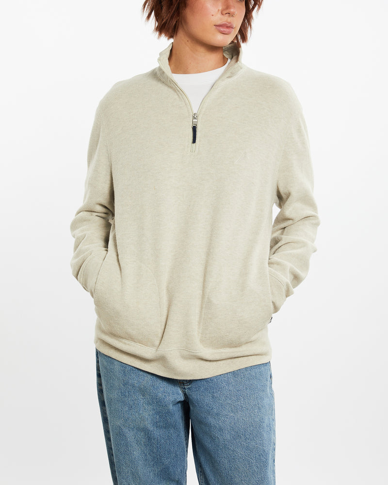Vintage Nautica Quarter Zip Sweater <br>M , The Real Deal , newtown, sydney, australia, thrift store, opshop, preloved, secondhand, sustainable, retro, antique, 70s, 80s, 90s, 2000s, 00s, fashion, clothing, streetwear, trendy, garment, style, boutique, store, shop, archive, sale, cheap, best, top
