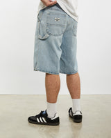 Vintage Lee Denim Carpenter Shorts <br>33" , The Real Deal , newtown, sydney, australia, thrift store, opshop, preloved, secondhand, sustainable, retro, antique, 70s, 80s, 90s, 2000s, 00s, fashion, clothing, streetwear, trendy, garment, style, boutique, store, shop, archive, sale, cheap, best, top