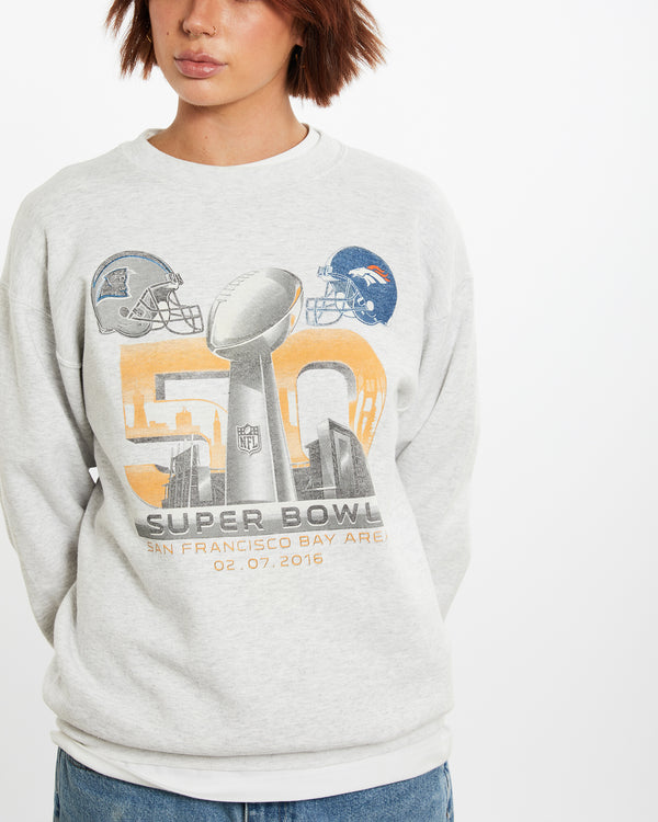 Vintage Panthers v Broncos Super Bowl Sweatshirt <br>M