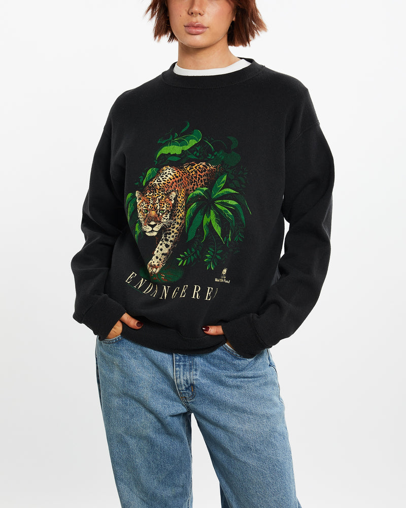 90s WWF Endangered Wildlife Sweatshirt <br>M