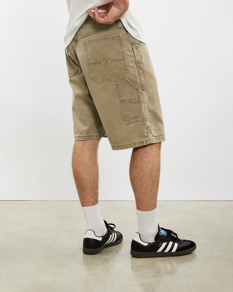 Vintage Wrangler Denim Carpenter Shorts <br>32" , The Real Deal , newtown, sydney, australia, thrift store, opshop, preloved, secondhand, sustainable, retro, antique, 70s, 80s, 90s, 2000s, 00s, fashion, clothing, streetwear, trendy, garment, style, boutique, store, shop, archive, sale, cheap, best, top