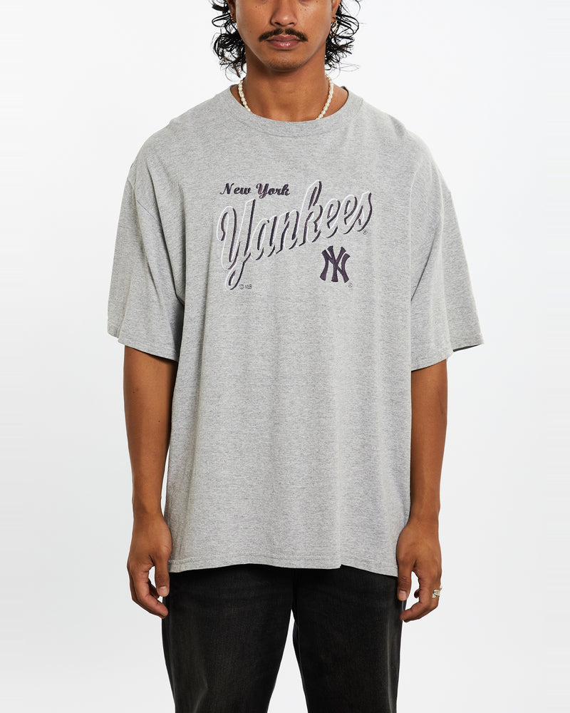 Vintage 90s MLB New York Yankees Tee <br>L , The Real Deal , newtown, sydney, australia, thrift store, opshop, preloved, secondhand, sustainable, retro, antique, 70s, 80s, 90s, 2000s, 00s, fashion, clothing, streetwear, trendy, garment, style, boutique, store, shop, archive, sale, cheap, best, top