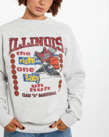Vintage 90s Illinois Basketball Sweatshirt <br>M , The Real Deal , newtown, sydney, australia, thrift store, opshop, preloved, secondhand, sustainable, retro, antique, 70s, 80s, 90s, 2000s, 00s, fashion, clothing, streetwear, trendy, garment, style, boutique, store, shop, archive, sale, cheap, best, top