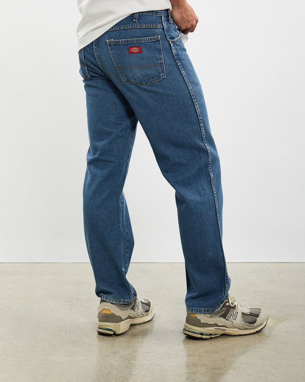 Vintage Dickies Denim Jeans <br>34" , The Real Deal , newtown, sydney, australia, thrift store, opshop, preloved, secondhand, sustainable, retro, antique, 70s, 80s, 90s, 2000s, 00s, fashion, clothing, streetwear, trendy, garment, style, boutique, store, shop, archive, sale, cheap, best, top