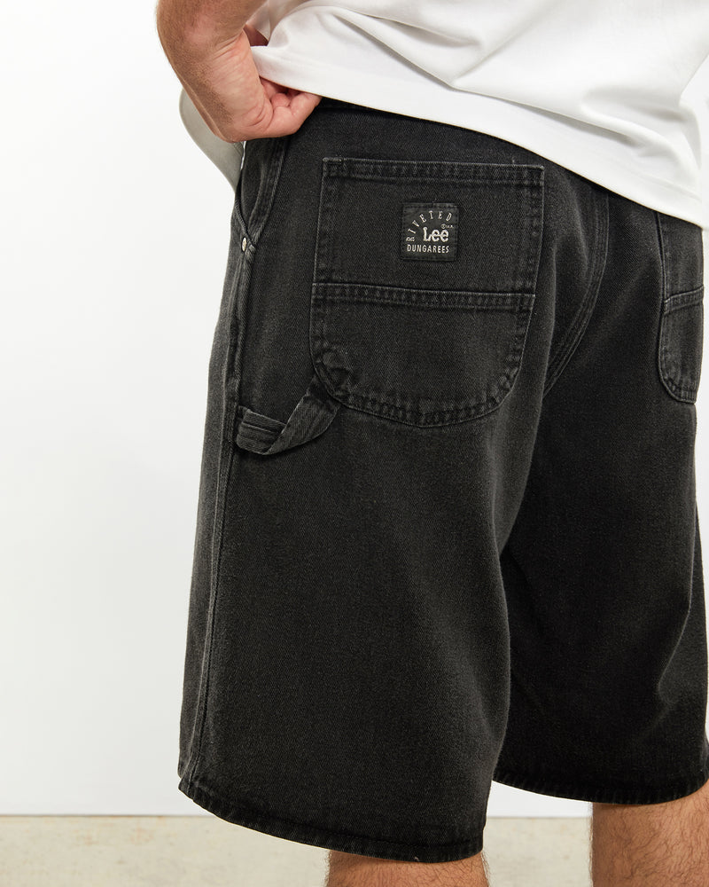 Vintage Lee Denim Carpenter Shorts <br>33" , The Real Deal , newtown, sydney, australia, thrift store, opshop, preloved, secondhand, sustainable, retro, antique, 70s, 80s, 90s, 2000s, 00s, fashion, clothing, streetwear, trendy, garment, style, boutique, store, shop, archive, sale, cheap, best, top