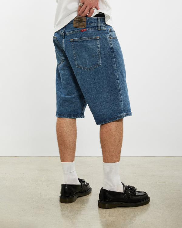 Vintage Wrangler Denim Shorts <br>34" , The Real Deal , newtown, sydney, australia, thrift store, opshop, preloved, secondhand, sustainable, retro, antique, 70s, 80s, 90s, 2000s, 00s, fashion, clothing, streetwear, trendy, garment, style, boutique, store, shop, archive, sale, cheap, best, top