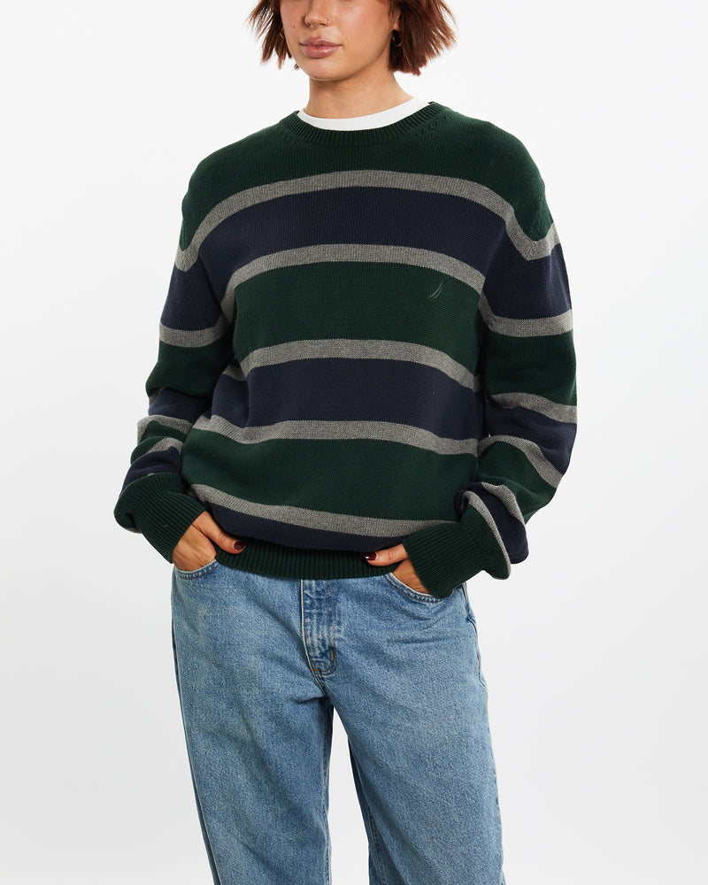 Vintage Nautica Knit <br>M , The Real Deal , newtown, sydney, australia, thrift store, opshop, preloved, secondhand, sustainable, retro, antique, 70s, 80s, 90s, 2000s, 00s, fashion, clothing, streetwear, trendy, garment, style, boutique, store, shop, archive, sale, cheap, best, top