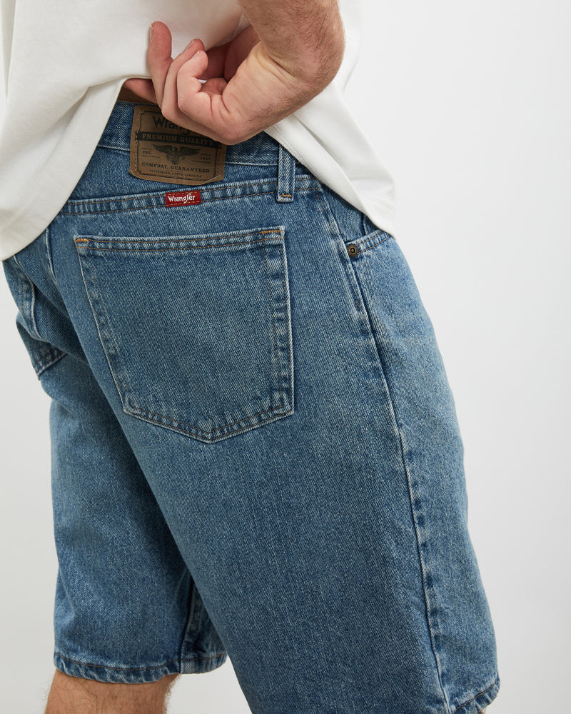 Vintage Wrangler Denim Shorts <br>32" , The Real Deal , newtown, sydney, australia, thrift store, opshop, preloved, secondhand, sustainable, retro, antique, 70s, 80s, 90s, 2000s, 00s, fashion, clothing, streetwear, trendy, garment, style, boutique, store, shop, archive, sale, cheap, best, top