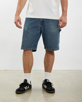 Vintage Wrangler Denim Carpenter Shorts <br>32" , The Real Deal , newtown, sydney, australia, thrift store, opshop, preloved, secondhand, sustainable, retro, antique, 70s, 80s, 90s, 2000s, 00s, fashion, clothing, streetwear, trendy, garment, style, boutique, store, shop, archive, sale, cheap, best, top
