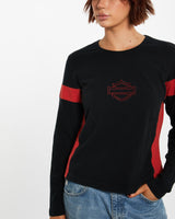 Vintage 1993 Harley Davidson Long Sleeve Tee <br>M , The Real Deal , newtown, sydney, australia, thrift store, opshop, preloved, secondhand, sustainable, retro, antique, 70s, 80s, 90s, 2000s, 00s, fashion, clothing, streetwear, trendy, garment, style, boutique, store, shop, archive, sale, cheap, best, top