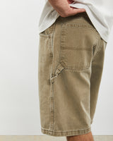 Vintage Wrangler Denim Carpenter Shorts <br>32" , The Real Deal , newtown, sydney, australia, thrift store, opshop, preloved, secondhand, sustainable, retro, antique, 70s, 80s, 90s, 2000s, 00s, fashion, clothing, streetwear, trendy, garment, style, boutique, store, shop, archive, sale, cheap, best, top