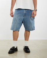 Vintage Wrangler Denim Carpenter Shorts <br>34" , The Real Deal , newtown, sydney, australia, thrift store, opshop, preloved, secondhand, sustainable, retro, antique, 70s, 80s, 90s, 2000s, 00s, fashion, clothing, streetwear, trendy, garment, style, boutique, store, shop, archive, sale, cheap, best, top