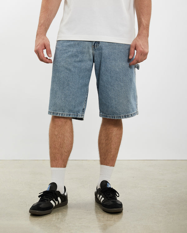 Vintage Lee Denim Carpenter Shorts <br>33" , The Real Deal , newtown, sydney, australia, thrift store, opshop, preloved, secondhand, sustainable, retro, antique, 70s, 80s, 90s, 2000s, 00s, fashion, clothing, streetwear, trendy, garment, style, boutique, store, shop, archive, sale, cheap, best, top