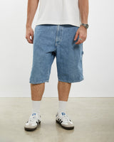 Vintage Wrangler Denim Carpenter Shorts <br>34" , The Real Deal , newtown, sydney, australia, thrift store, opshop, preloved, secondhand, sustainable, retro, antique, 70s, 80s, 90s, 2000s, 00s, fashion, clothing, streetwear, trendy, garment, style, boutique, store, shop, archive, sale, cheap, best, top