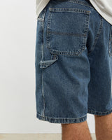 Vintage Wrangler Denim Carpenter Shorts <br>32" , The Real Deal , newtown, sydney, australia, thrift store, opshop, preloved, secondhand, sustainable, retro, antique, 70s, 80s, 90s, 2000s, 00s, fashion, clothing, streetwear, trendy, garment, style, boutique, store, shop, archive, sale, cheap, best, top